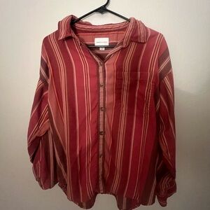 American Eagle Stripped Flannel